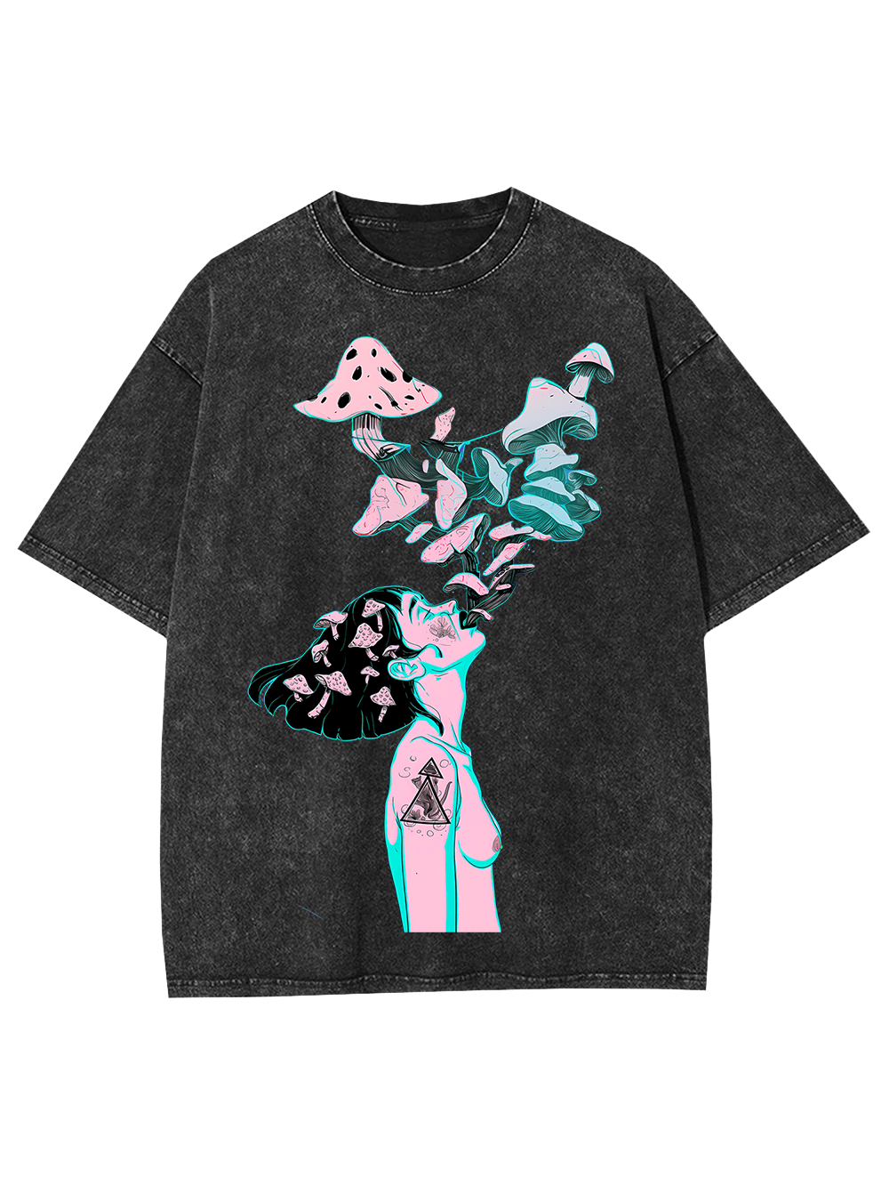 MUSHROOM DREAMSCAPE WASHED TSHIRT