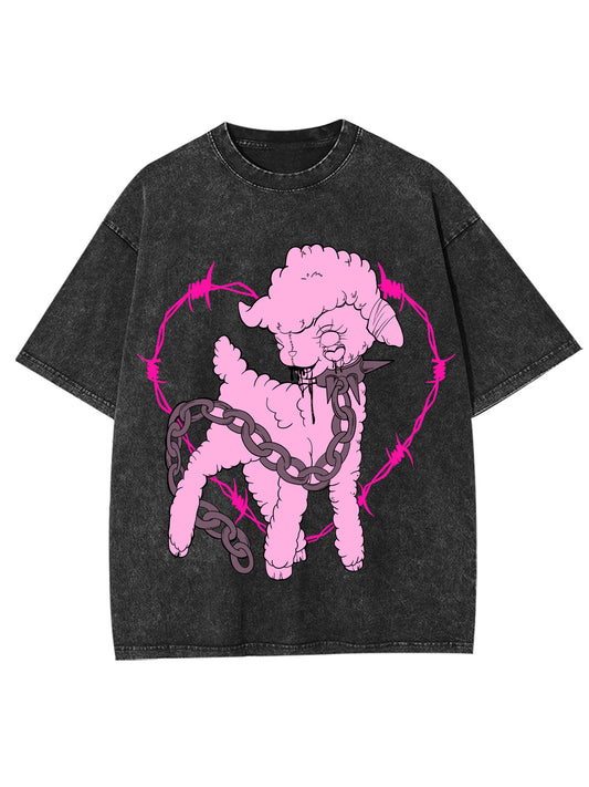 PINK SLAUGHTER WASHED TSHIRT