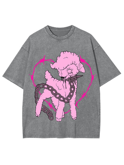 PINK SLAUGHTER WASHED TSHIRT