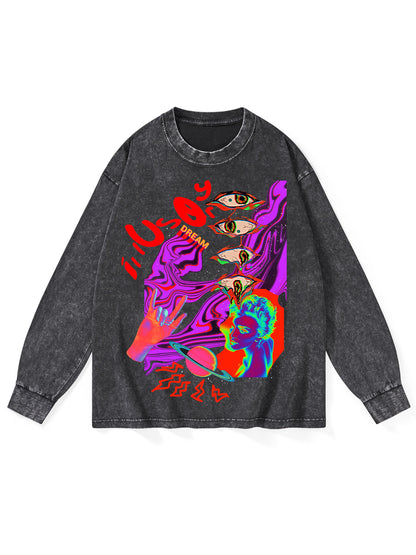 ILLUSORY WASHED LONG-SLEEVE TSHIRT