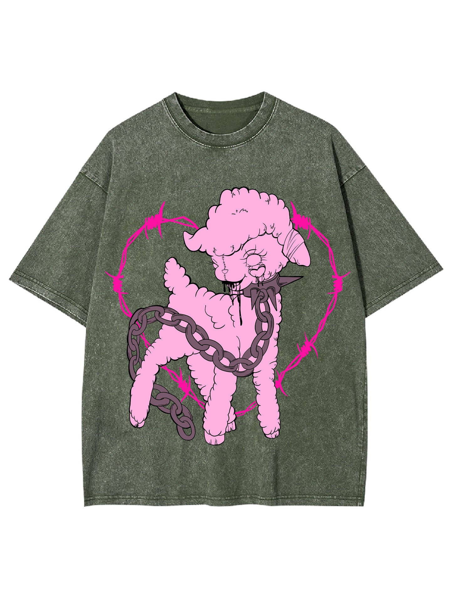 PINK SLAUGHTER WASHED TSHIRT