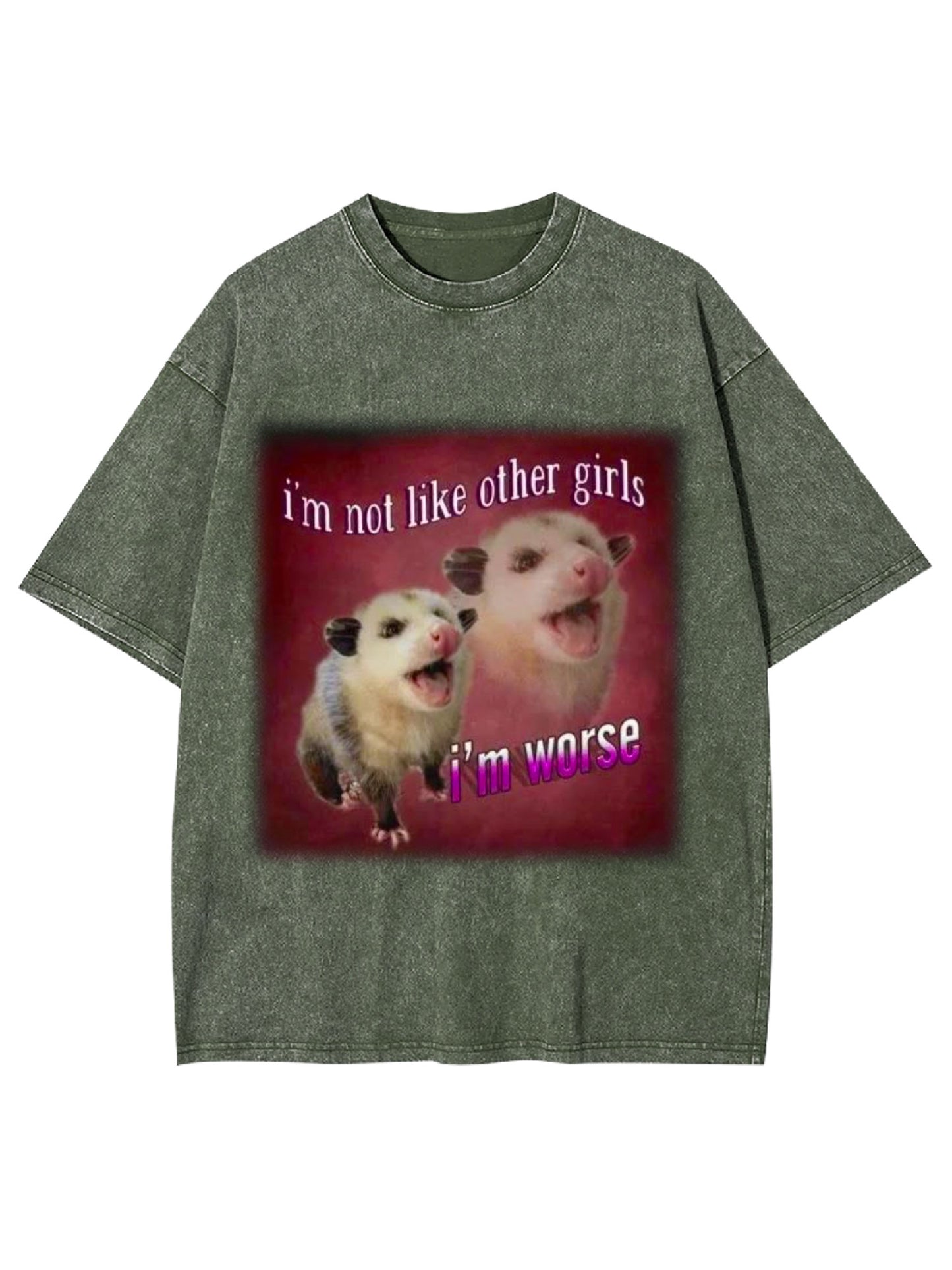 I'M NOT LIKE OTHER GIRL WASHED TSHIRT