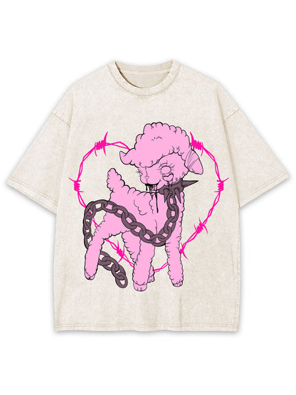 PINK SLAUGHTER WASHED TSHIRT