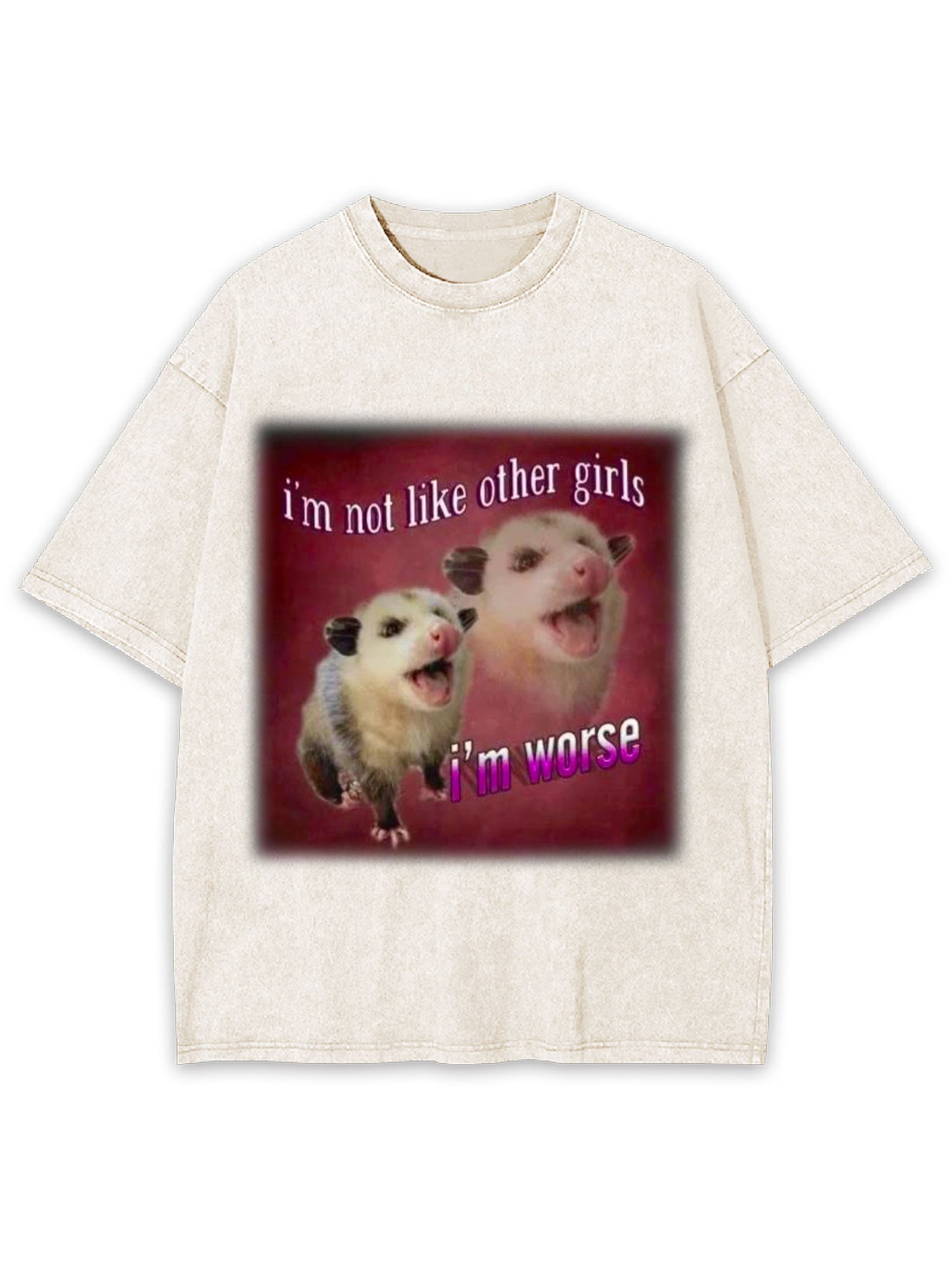 I'M NOT LIKE OTHER GIRL WASHED TSHIRT