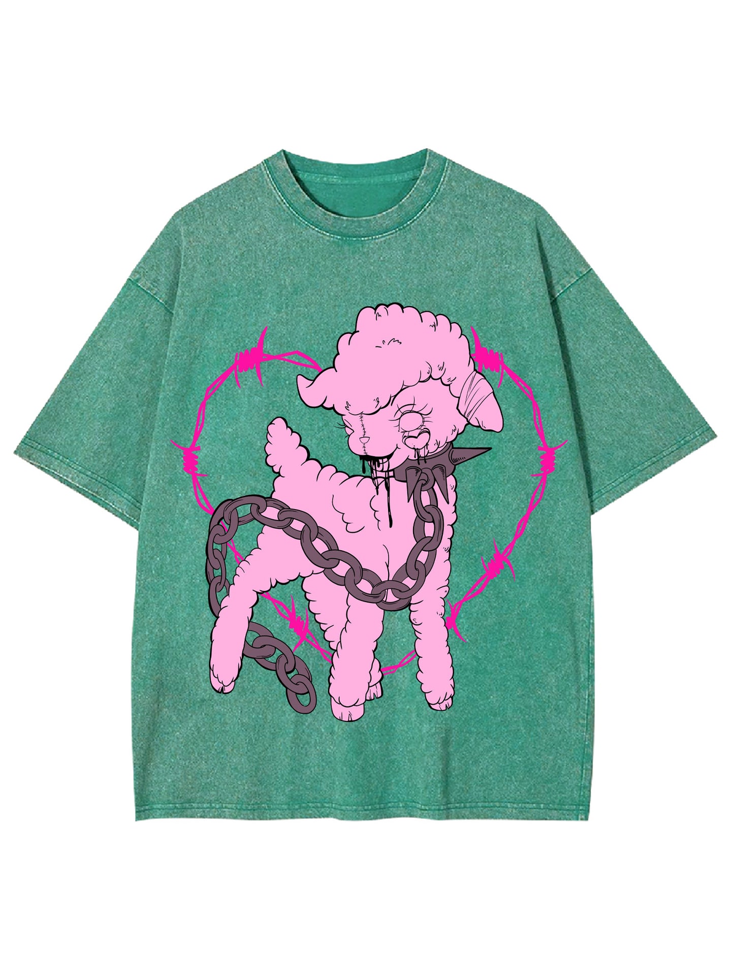 PINK SLAUGHTER WASHED TSHIRT