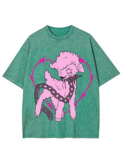 PINK SLAUGHTER WASHED TSHIRT