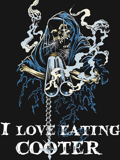 I LOVE EATING COOTED WASHED TSHIRT