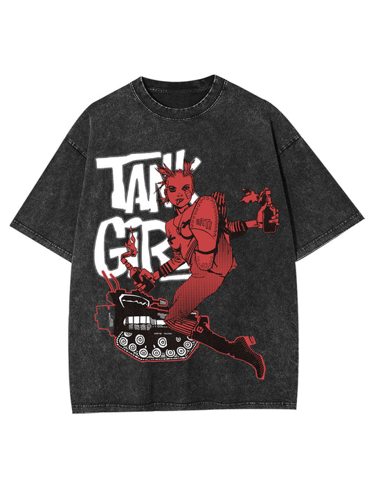 TANK GIRL WASHED TSHIRT