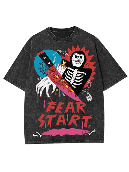 FEAR START WASHED TSHIRT