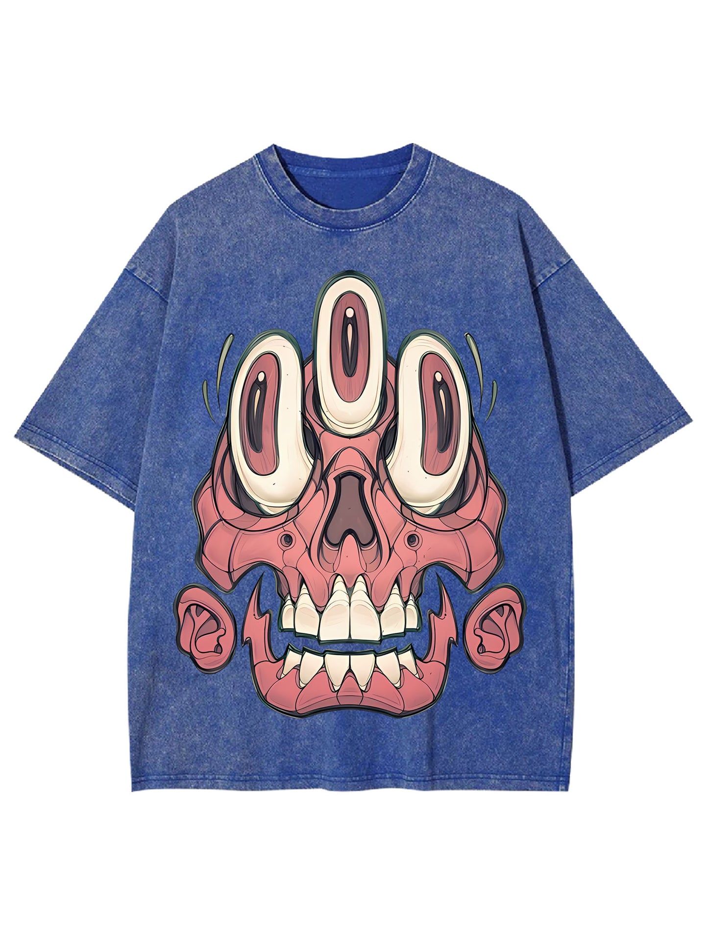 3 EYES SKELL WASHED TSHIRT