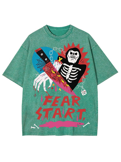 FEAR START WASHED TSHIRT