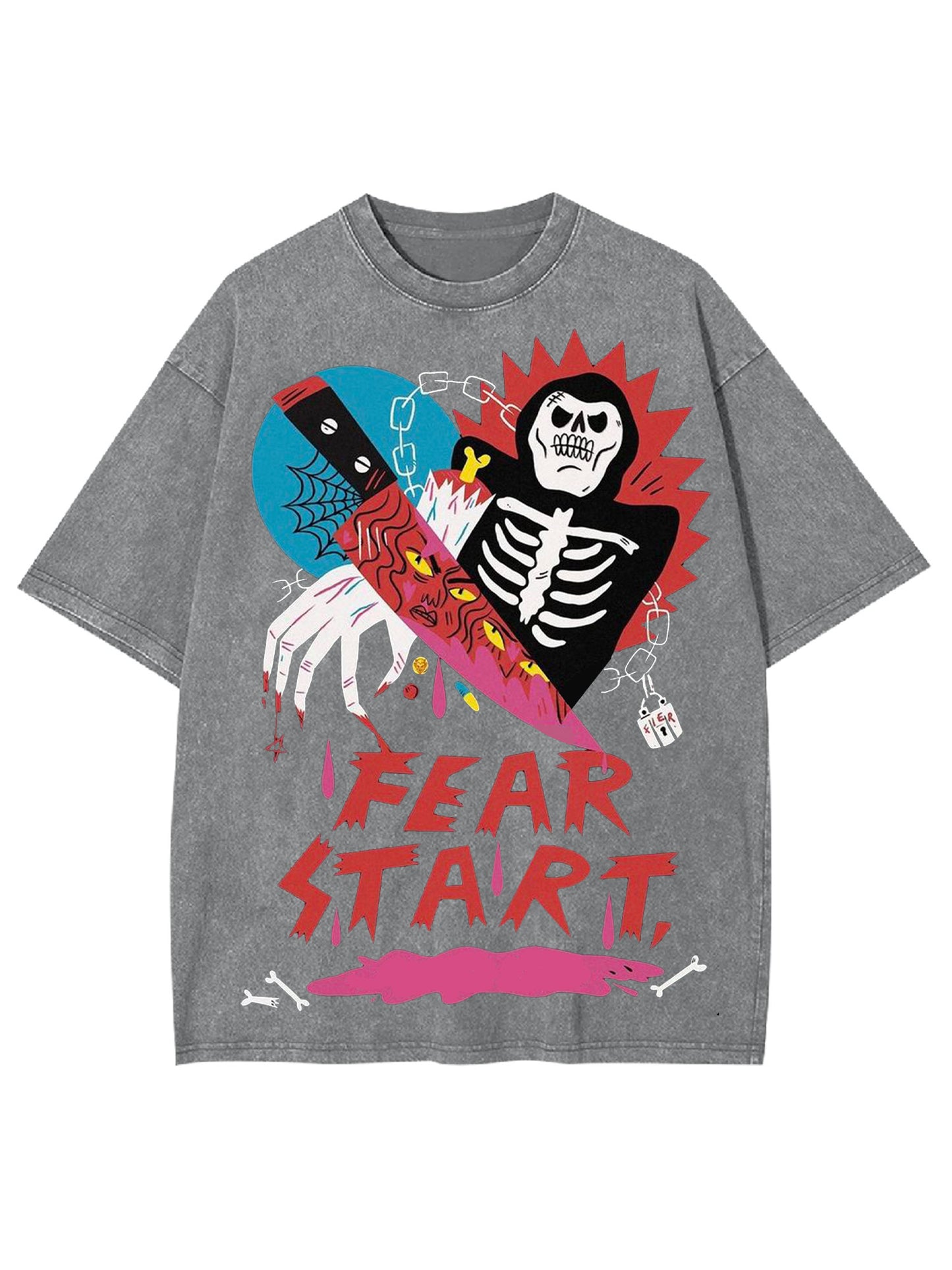 FEAR START WASHED TSHIRT