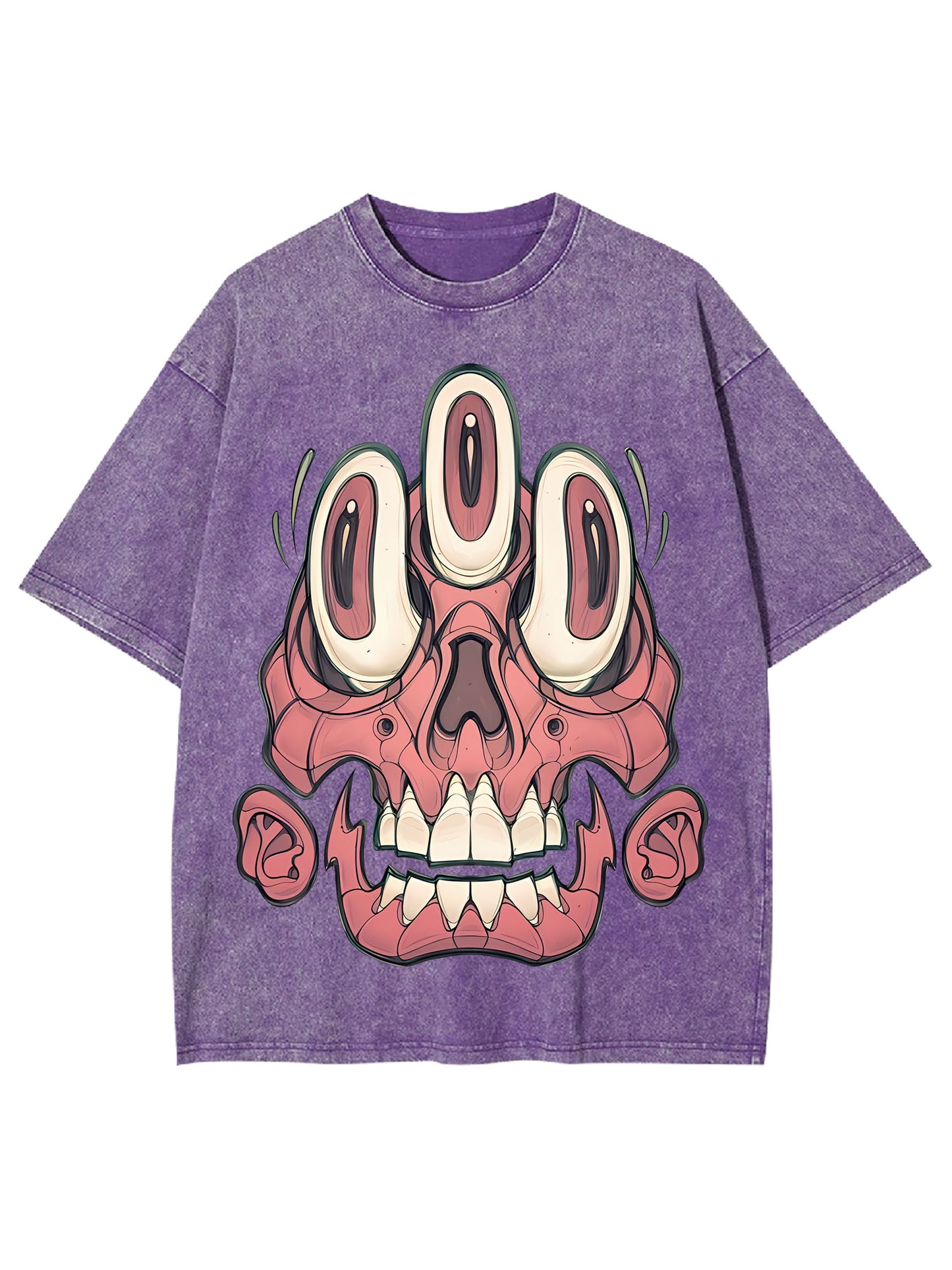 3 EYES SKELL WASHED TSHIRT