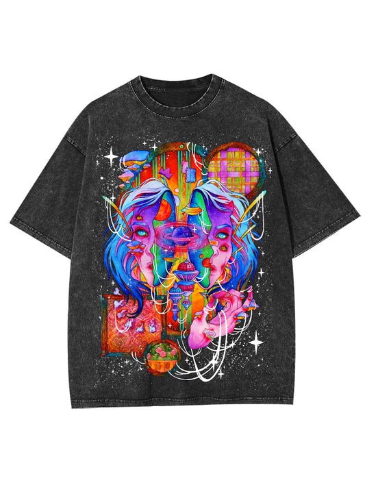 SPIRITUAL VOID WORLD WASHED TSHIRT