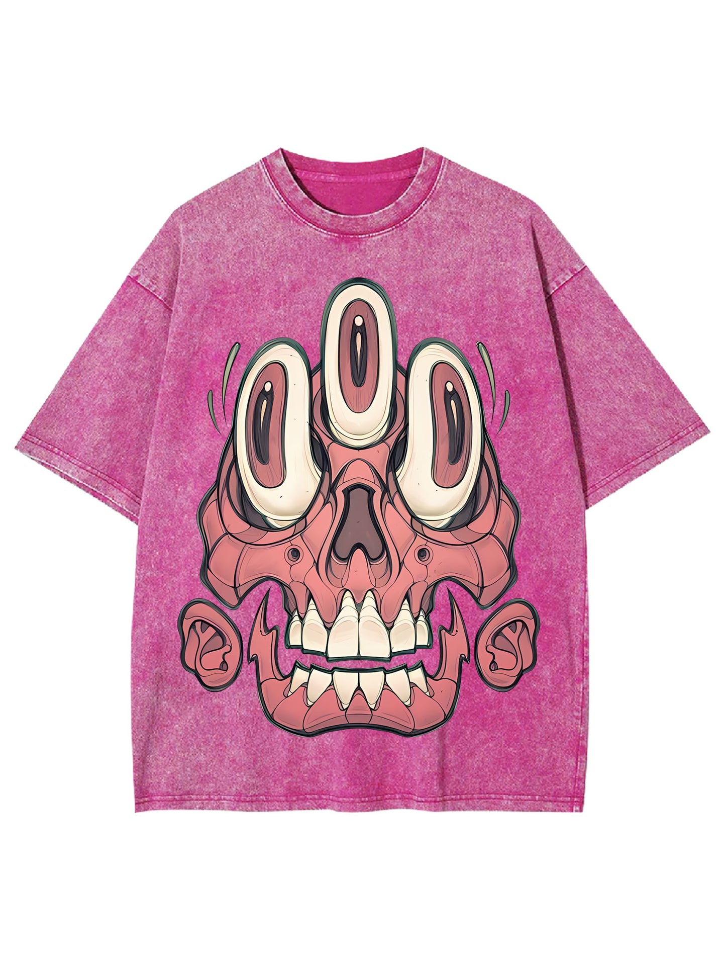 3 EYES SKELL WASHED TSHIRT