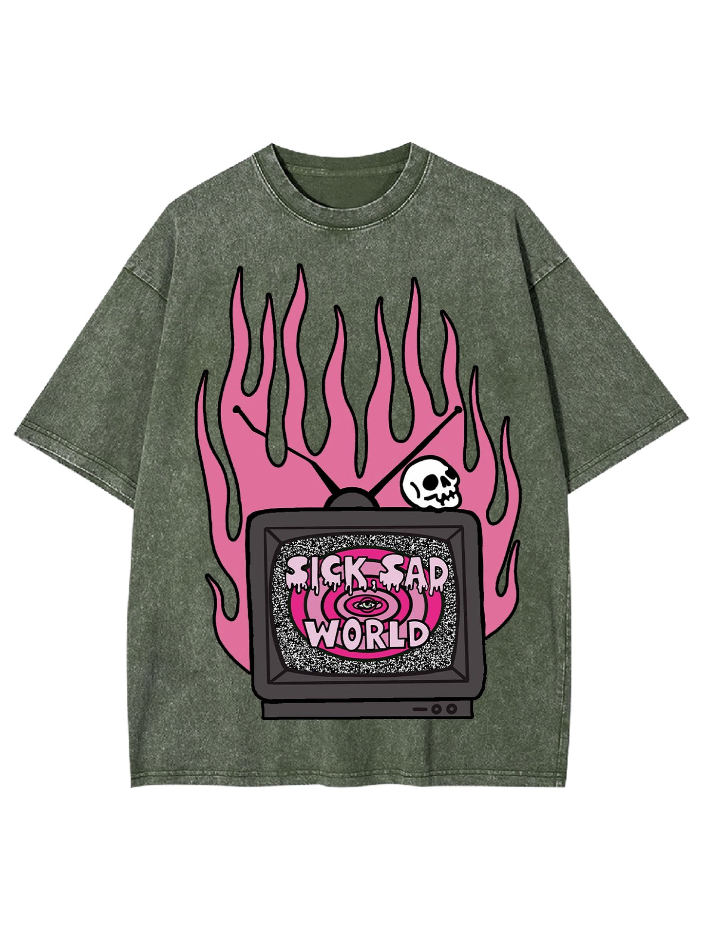 SICK SAD WORLD WASHED TSHIRT