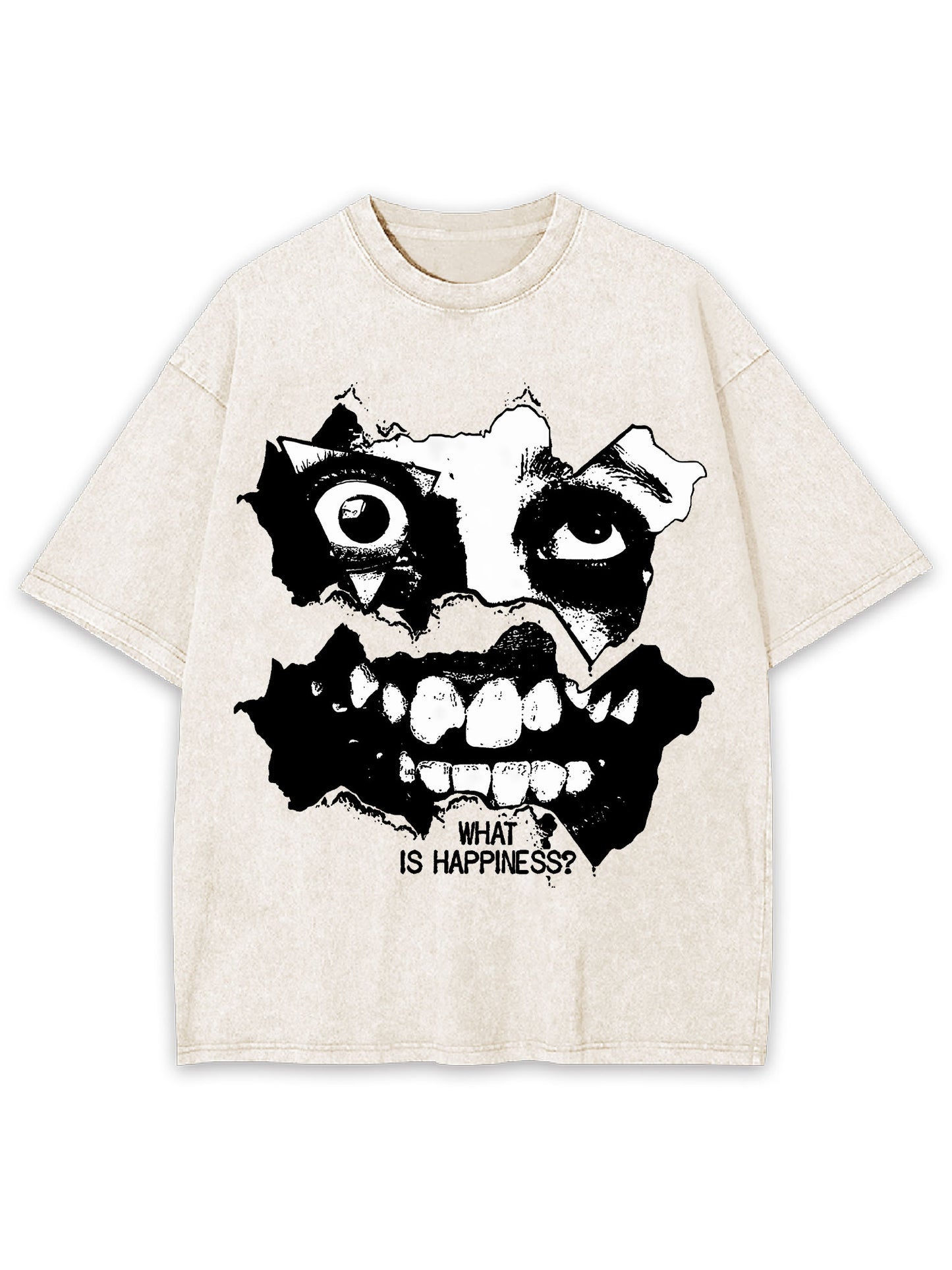 WHAT IS HAPPINESS?  WASHED TSHIRT