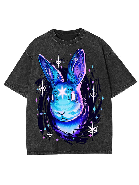 BLACK RABBIT HOLE WASHED TSHIRT