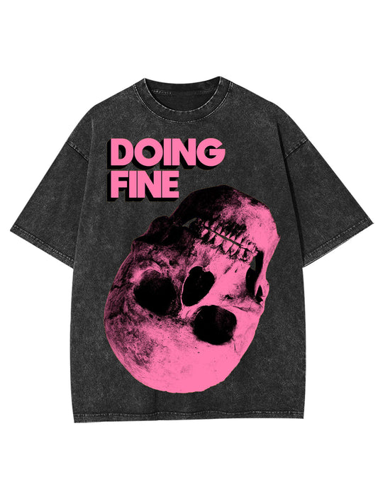 DOING FINE WASHED TSHIRT