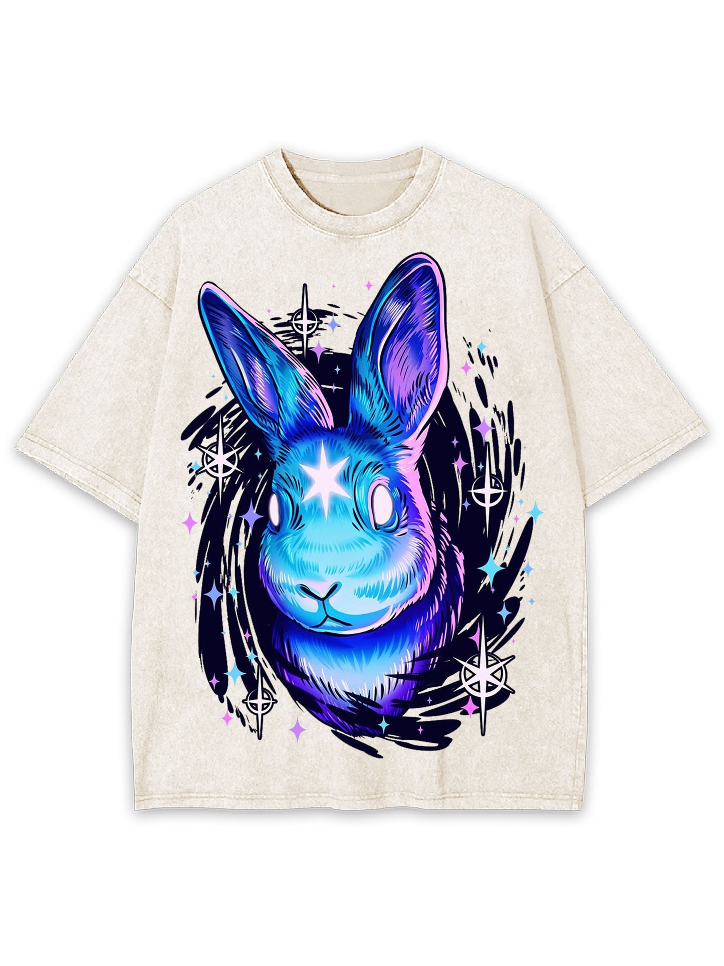 BLACK RABBIT HOLE WASHED TSHIRT