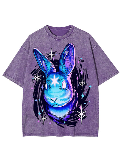 BLACK RABBIT HOLE WASHED TSHIRT