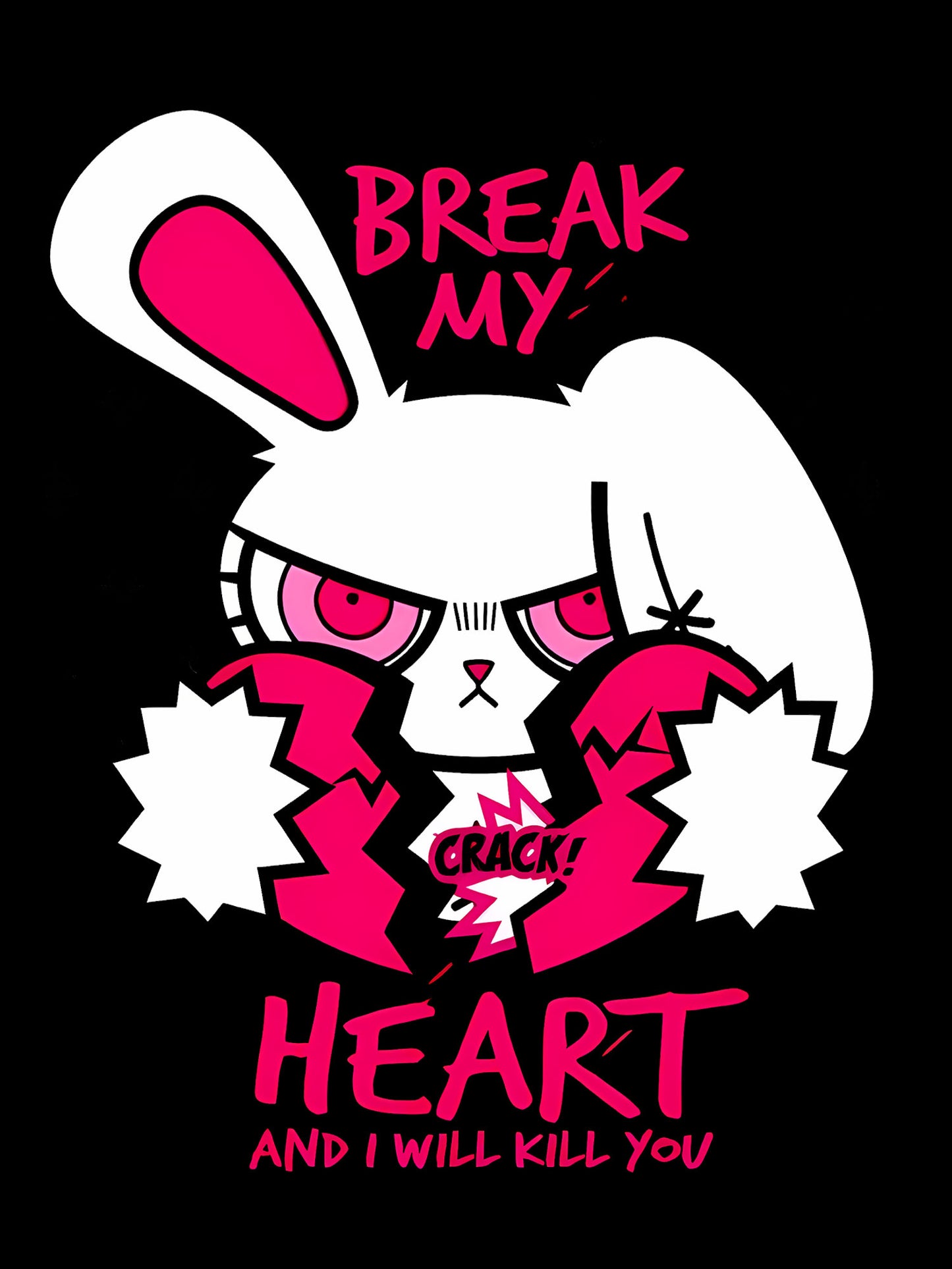 BREAK MY HEART WASHED TSHIRT