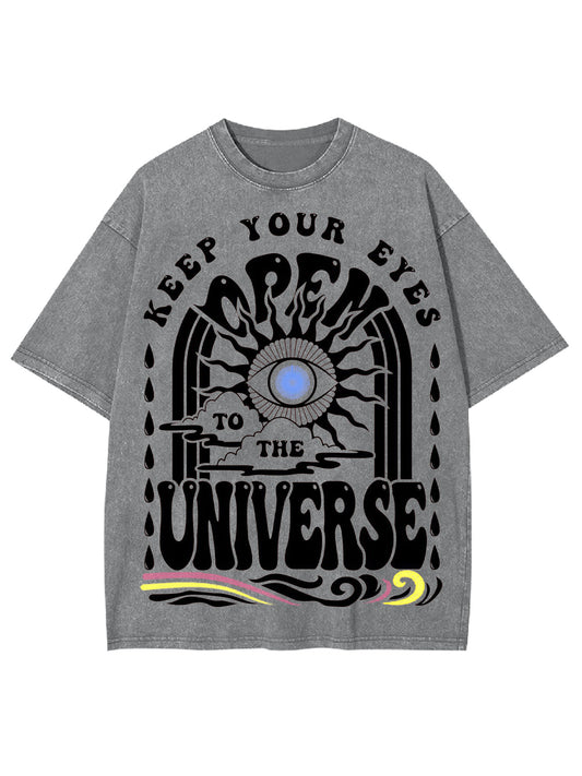 GAZE AT THE UNIVERSE WASHED TSHIRT