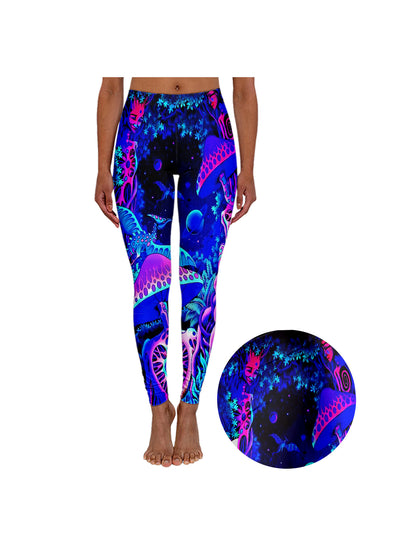 LUMINOUS MUSHROOM FOREST LEGGINGS