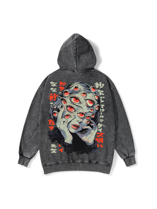 THOUSAND EYES GAZE WASHED HOODIE