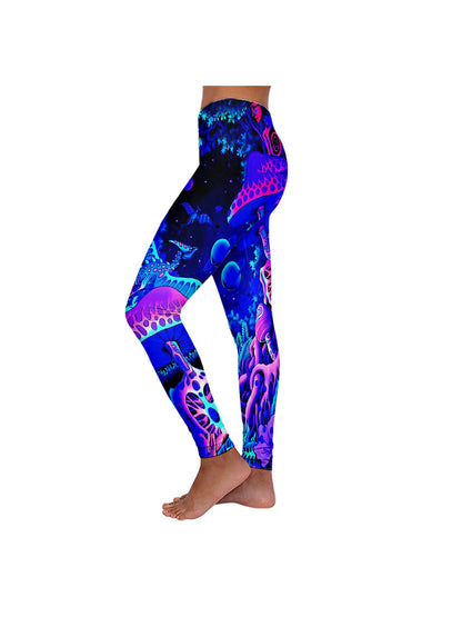 LUMINOUS MUSHROOM FOREST LEGGINGS