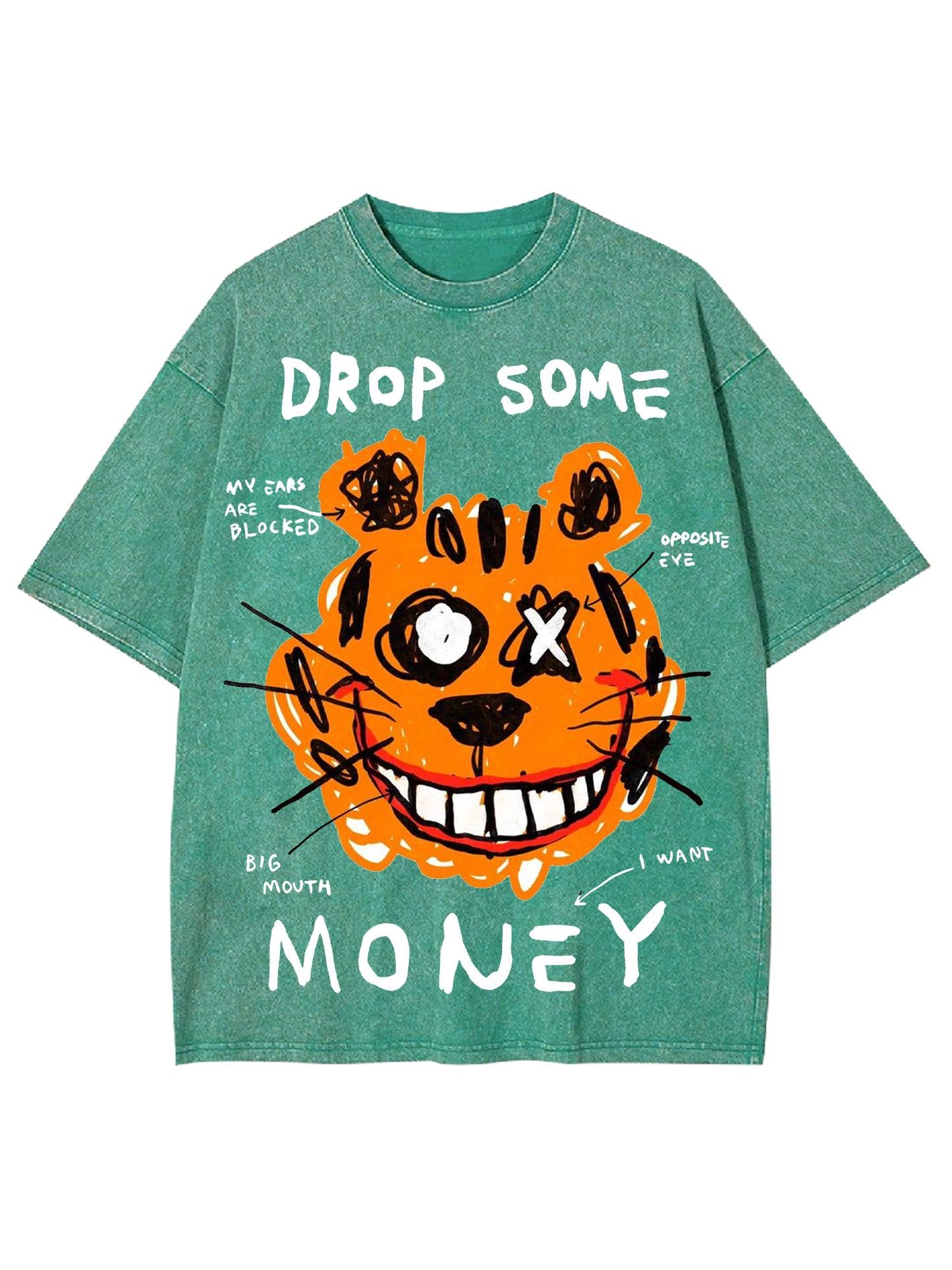 DROP SOME MONEY WASHED TSHIRT