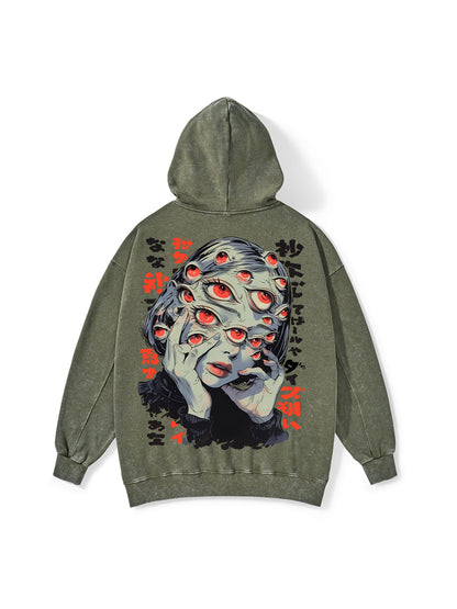 THOUSAND EYES GAZE WASHED HOODIE