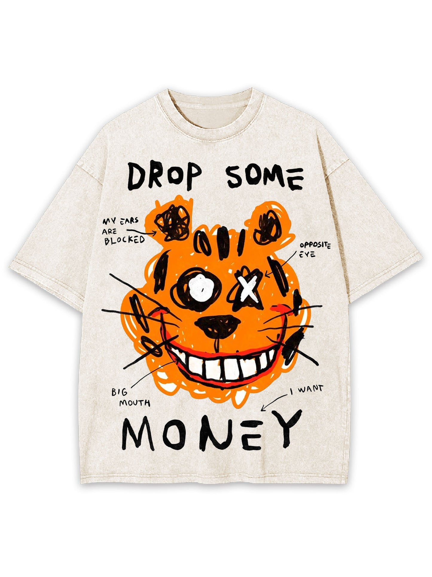 DROP SOME MONEY WASHED TSHIRT