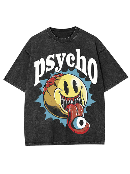 PSYCHO WASHED TSHIRT