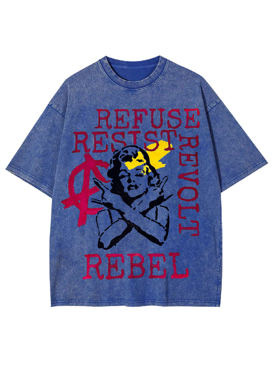 REBEL WASHED TSHIRT