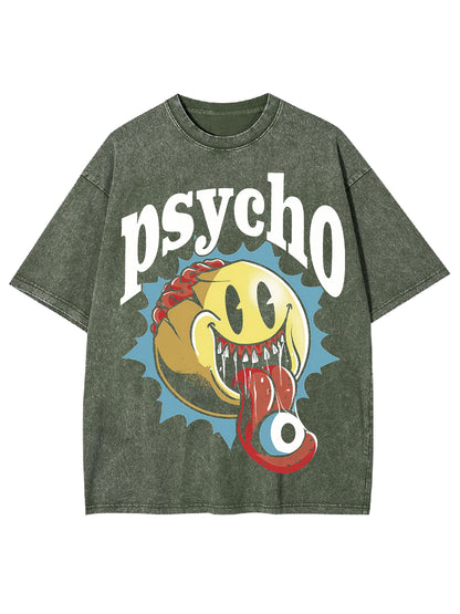 PSYCHO WASHED TSHIRT