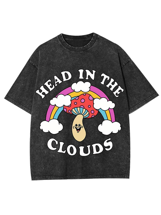 HEAD IN THE CLOUDS WASHED TSHIRT