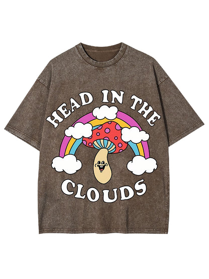 HEAD IN THE CLOUDS WASHED TSHIRT