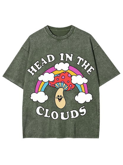 HEAD IN THE CLOUDS WASHED TSHIRT