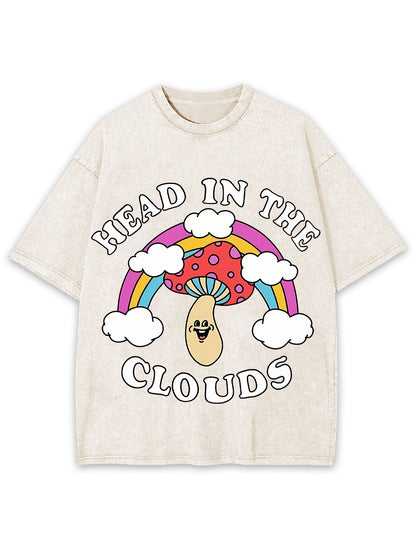 HEAD IN THE CLOUDS WASHED TSHIRT