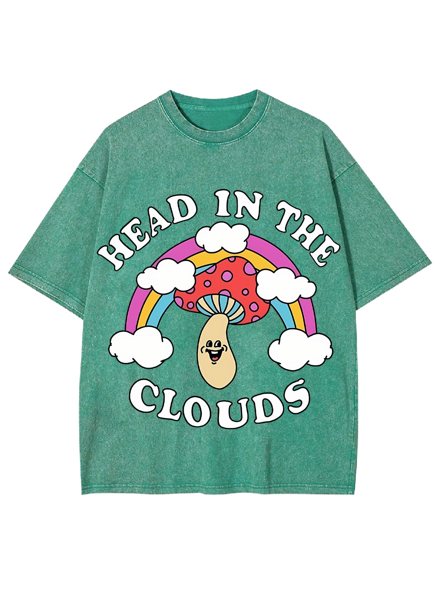 HEAD IN THE CLOUDS WASHED TSHIRT