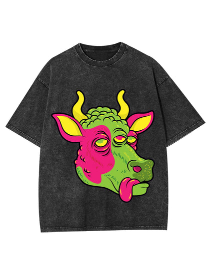 SPACE COW WASHED TSHIRT