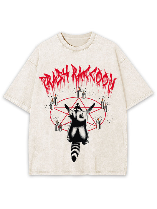 TRASH RACCOON WASHED TSHIRT