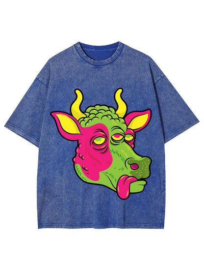 SPACE COW WASHED TSHIRT