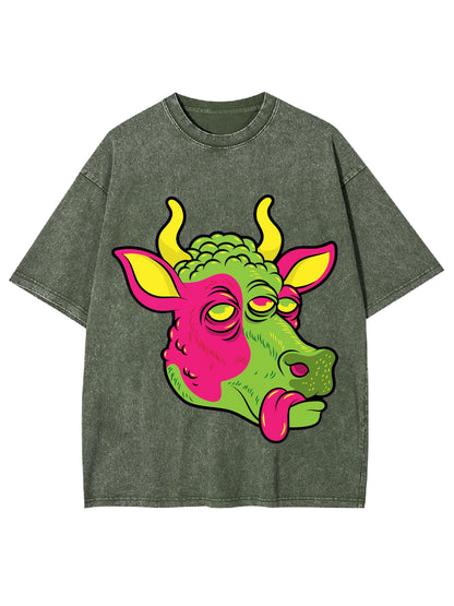 SPACE COW WASHED TSHIRT