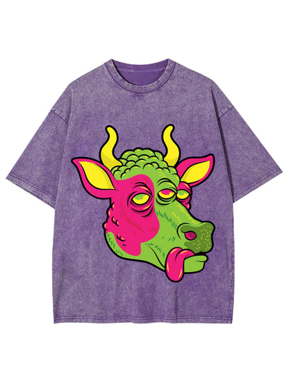 SPACE COW WASHED TSHIRT