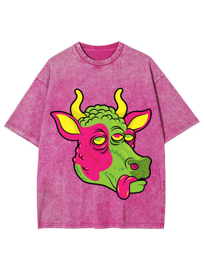 SPACE COW WASHED TSHIRT