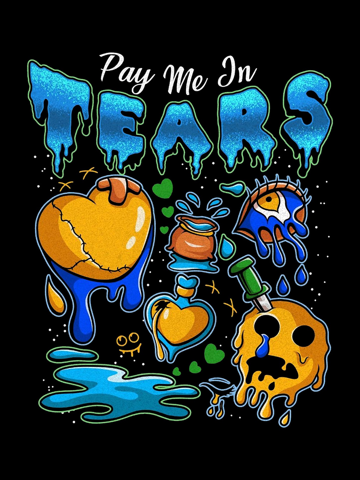 PAY ME IN TEARS WASHED TSHIRT