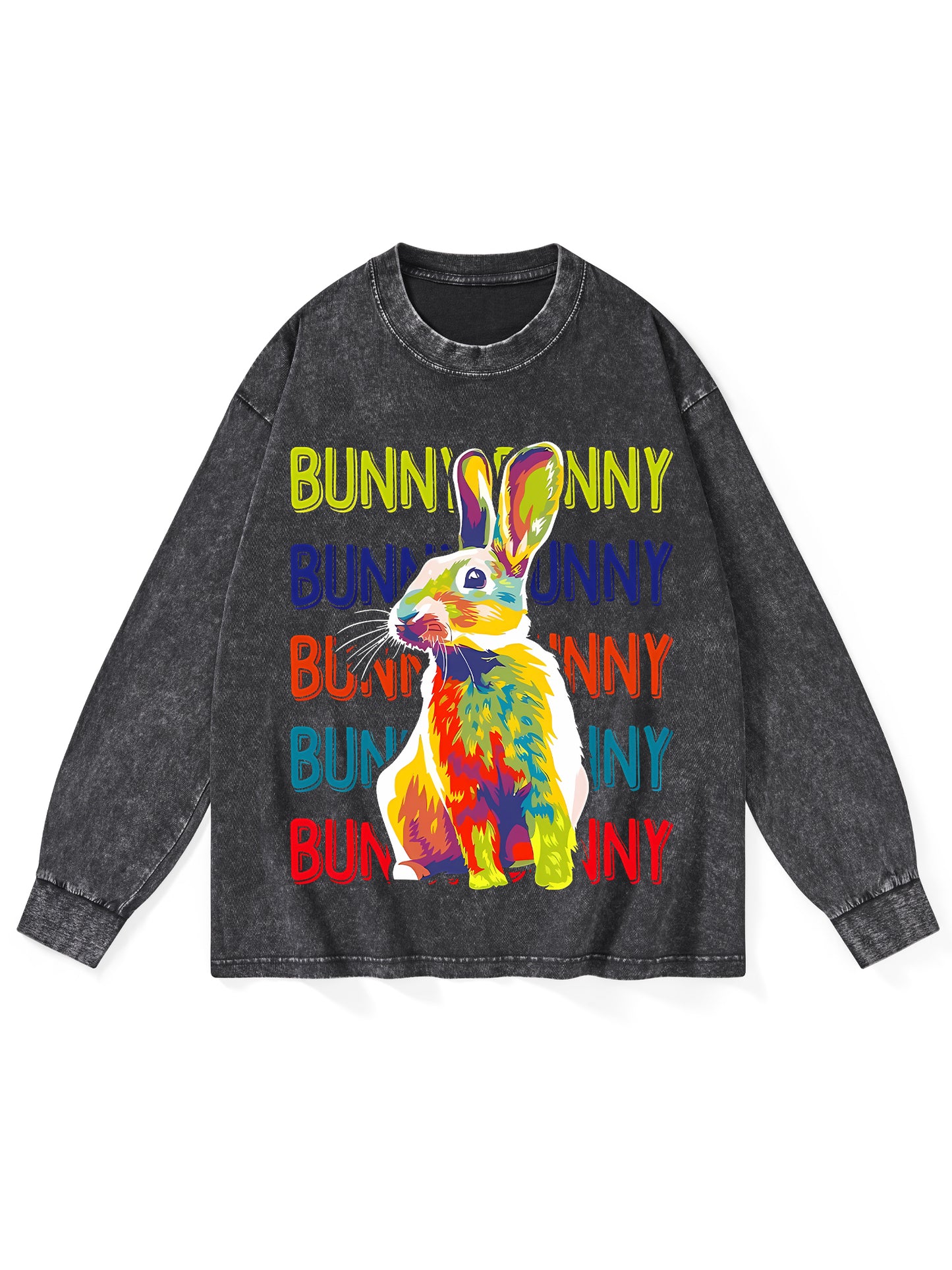 BUNNY WASHED LONG-SLEEVE TSHIRT