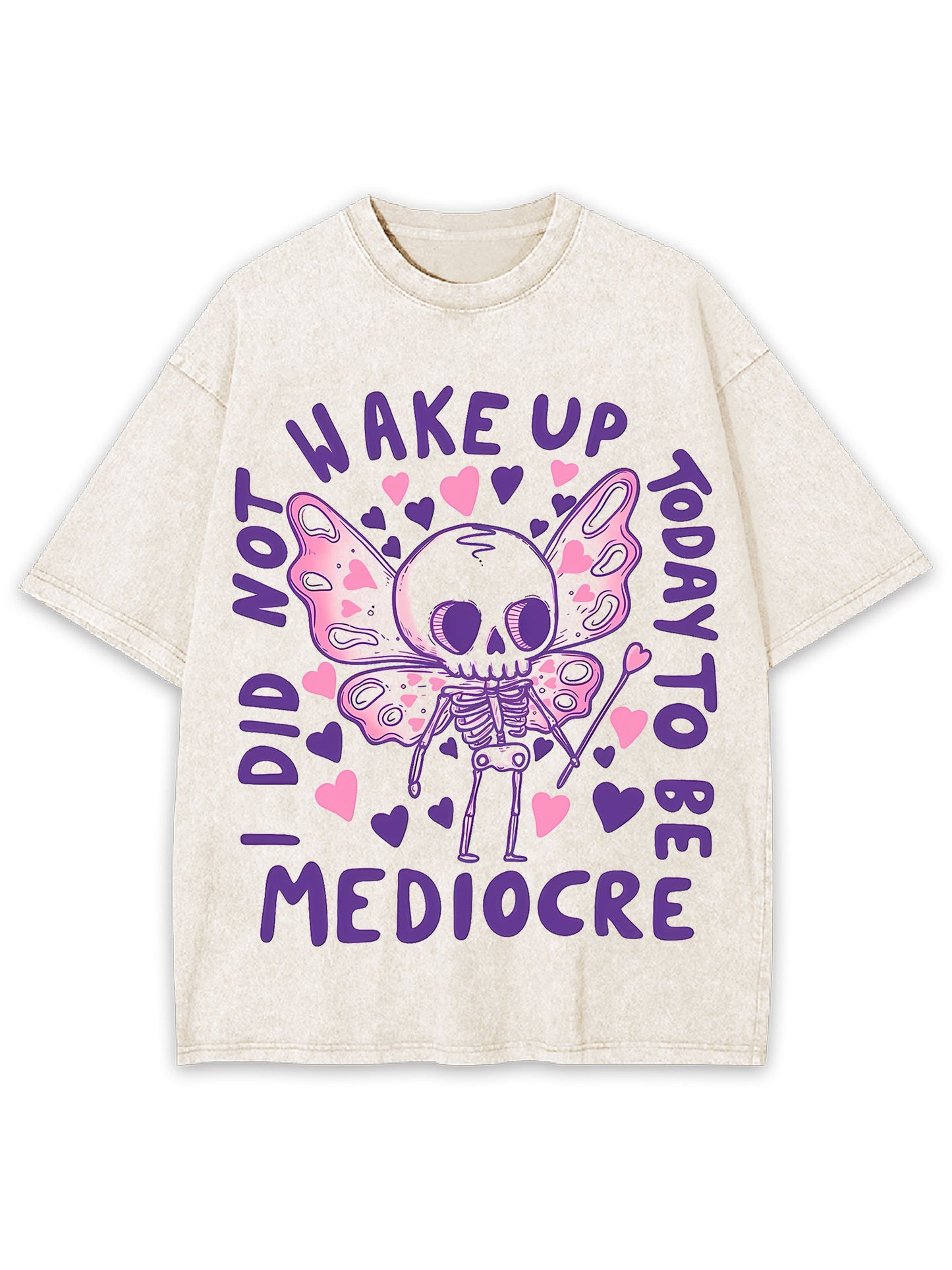 WAKE UP WASHED TSHIRT